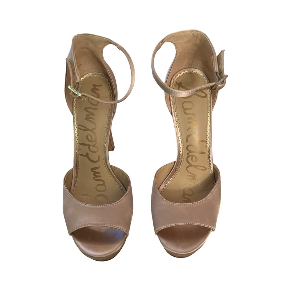 Sam Edelman Blush Satin Heels